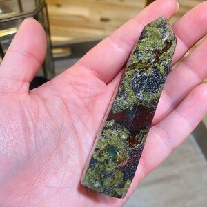 SOLD Stunning Dragon Bloodstone Crystal Tower